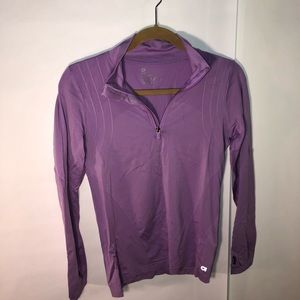 Athletic quarter zip cover up